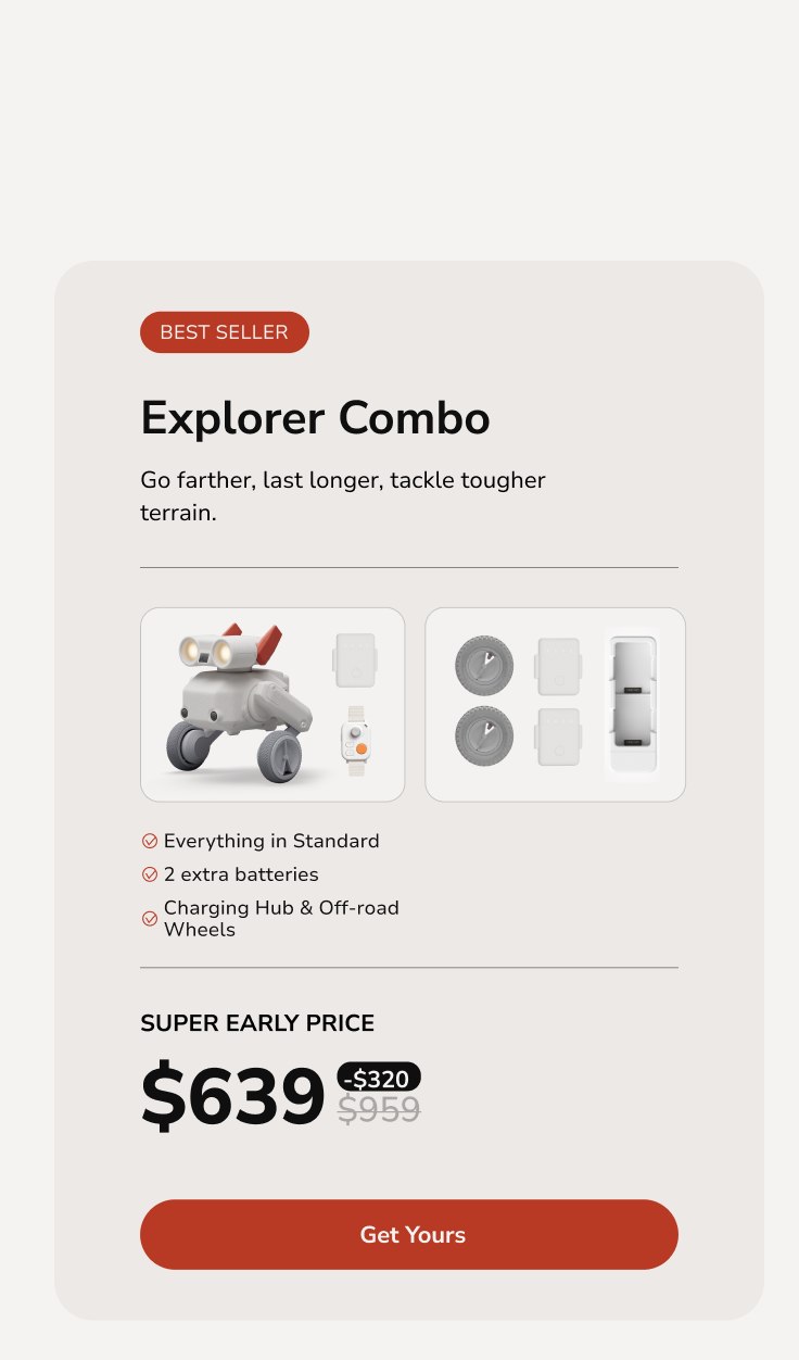 Beni camera robot accessories and colorful ear options