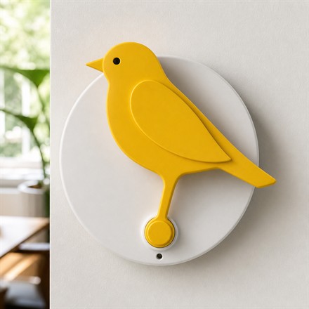 Square thumbnail of the Birdie Pro yellow canary air monitor