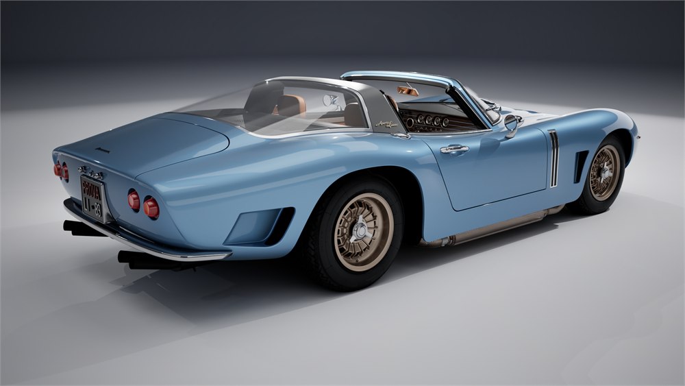 Bizzarrini 5300 Aperta Lusso open-top carbon-fiber roadster official image