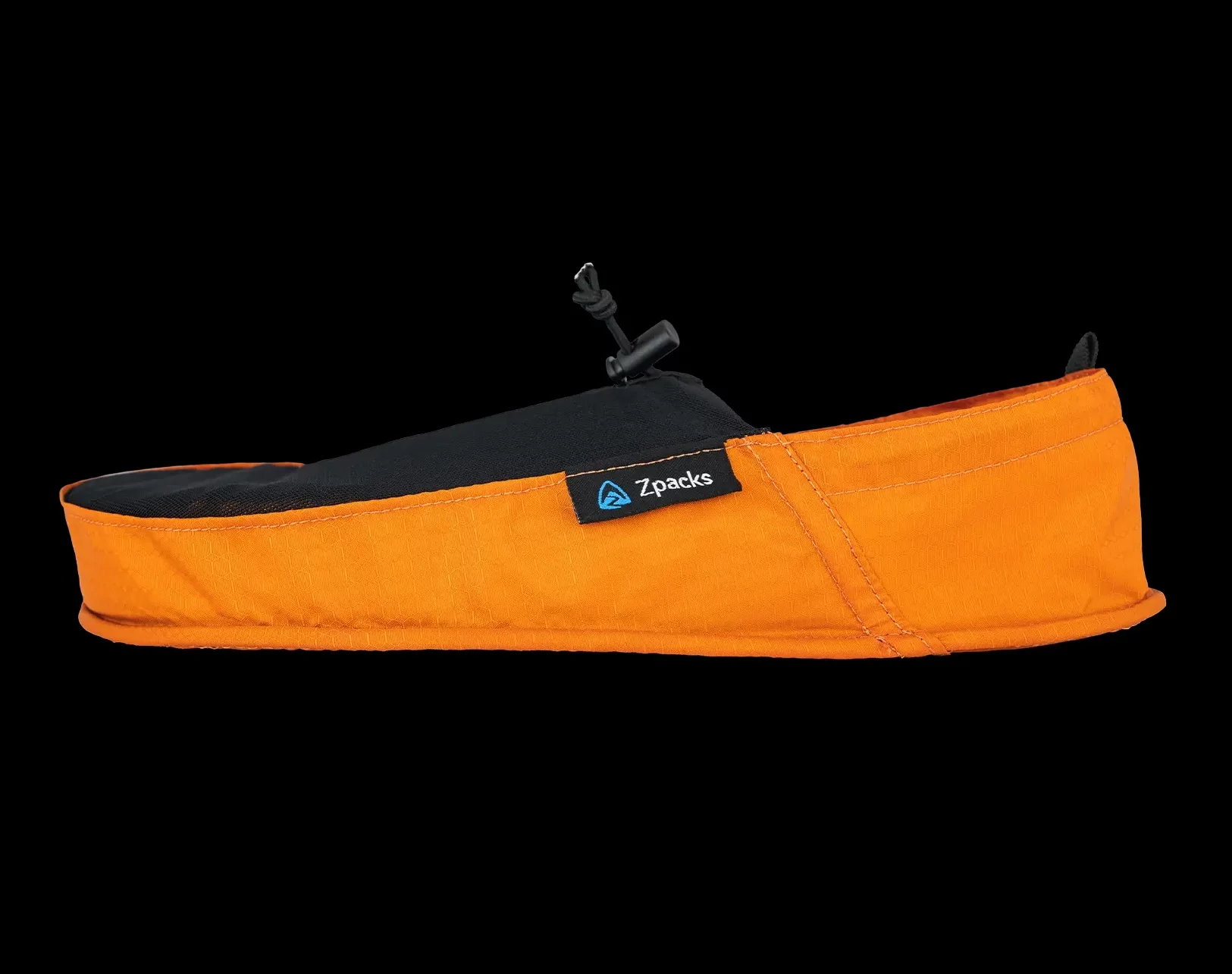 Deluxe camp shoes showing the soft upper and closed heel