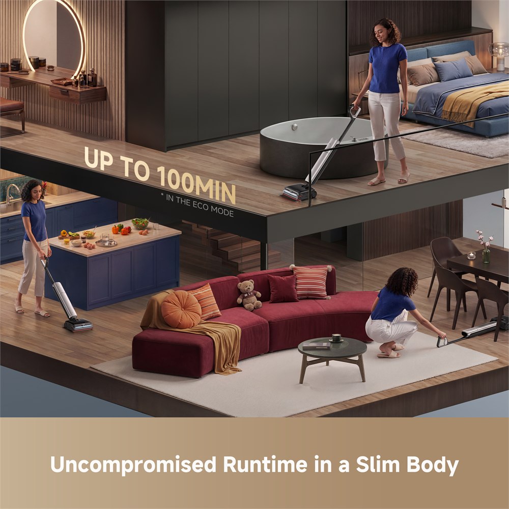 Dreame Aero Ultra Steam hard-floor cleaning feature image