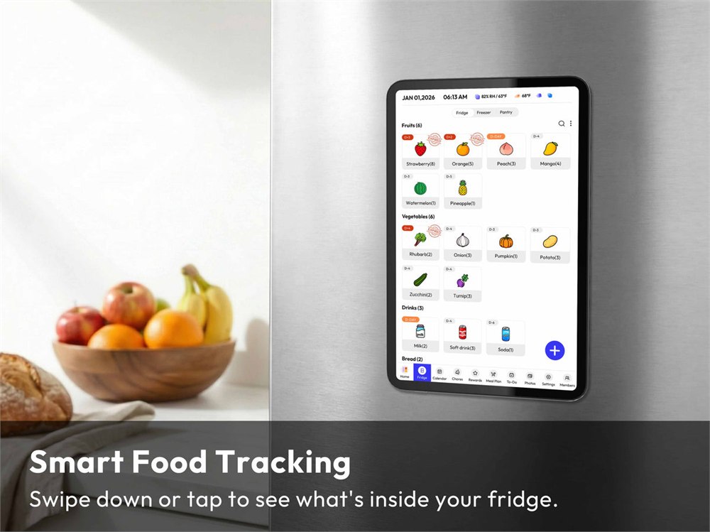 Everblog FridgeCal kitchen calendar and meal planning features