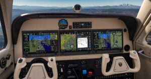 Garmin AXIS integrated flight displays in a light aircraft cockpit