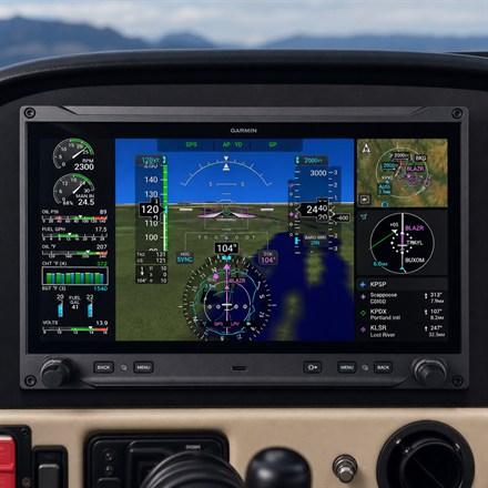 Garmin AXIS touchscreen flight display close-up