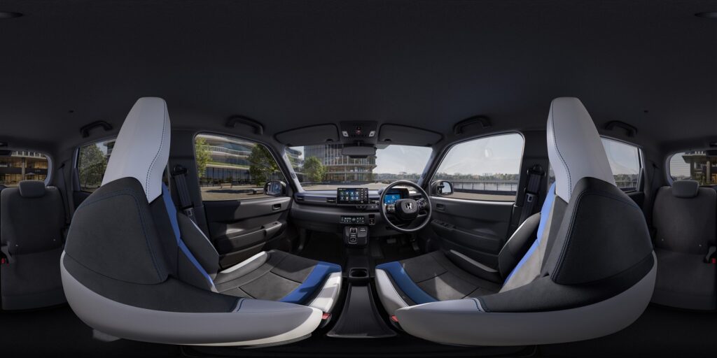 Honda Super-N four-seat cabin with compact city car interior