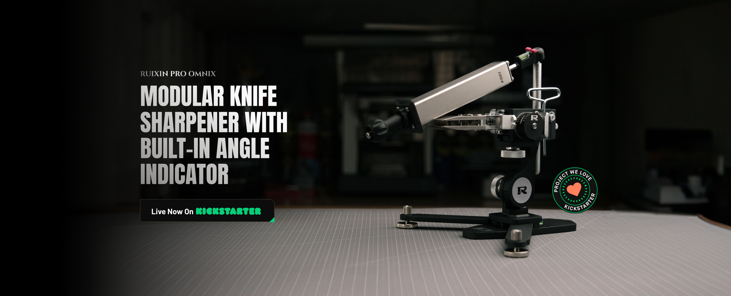 Ruixin Pro Omnix sharpening kit with modules and accessories