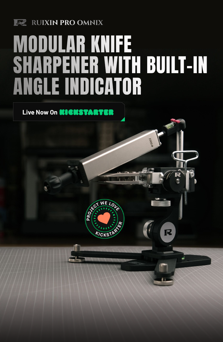 Ruixin Pro Omnix sharpener built-in angle indicator detail