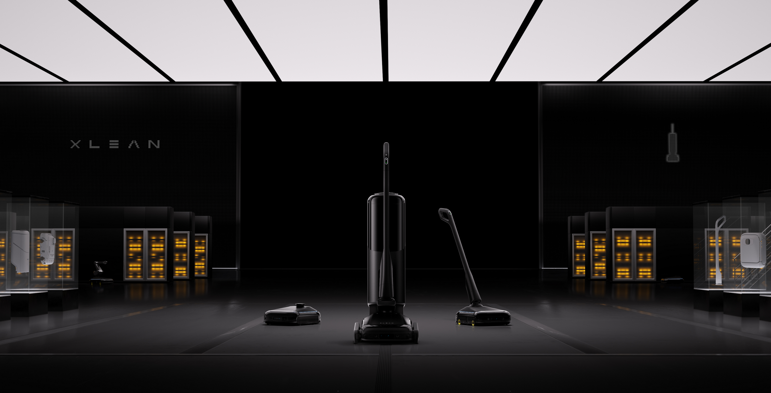 xLean TR1 transformable floor washer in robot mode