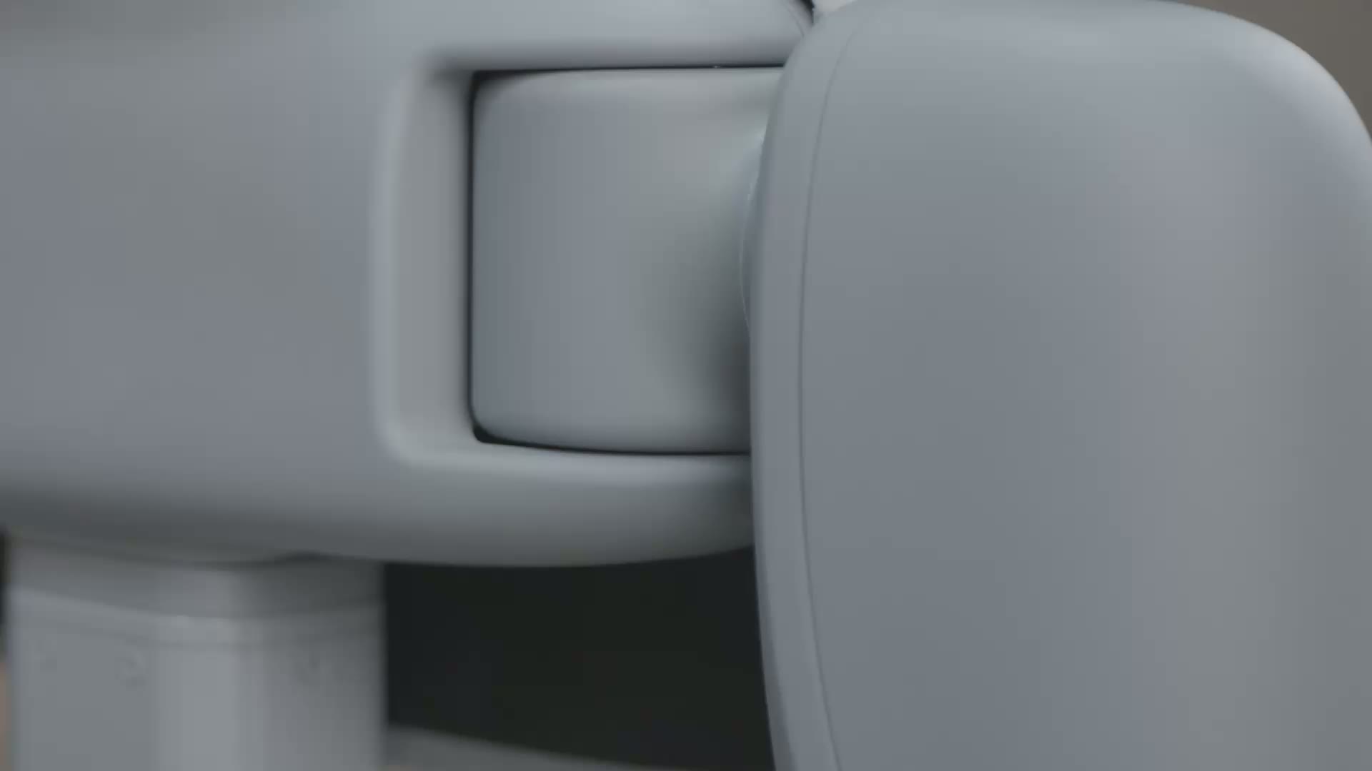 Close-up of Isaac 1 home robot soft fabric shell