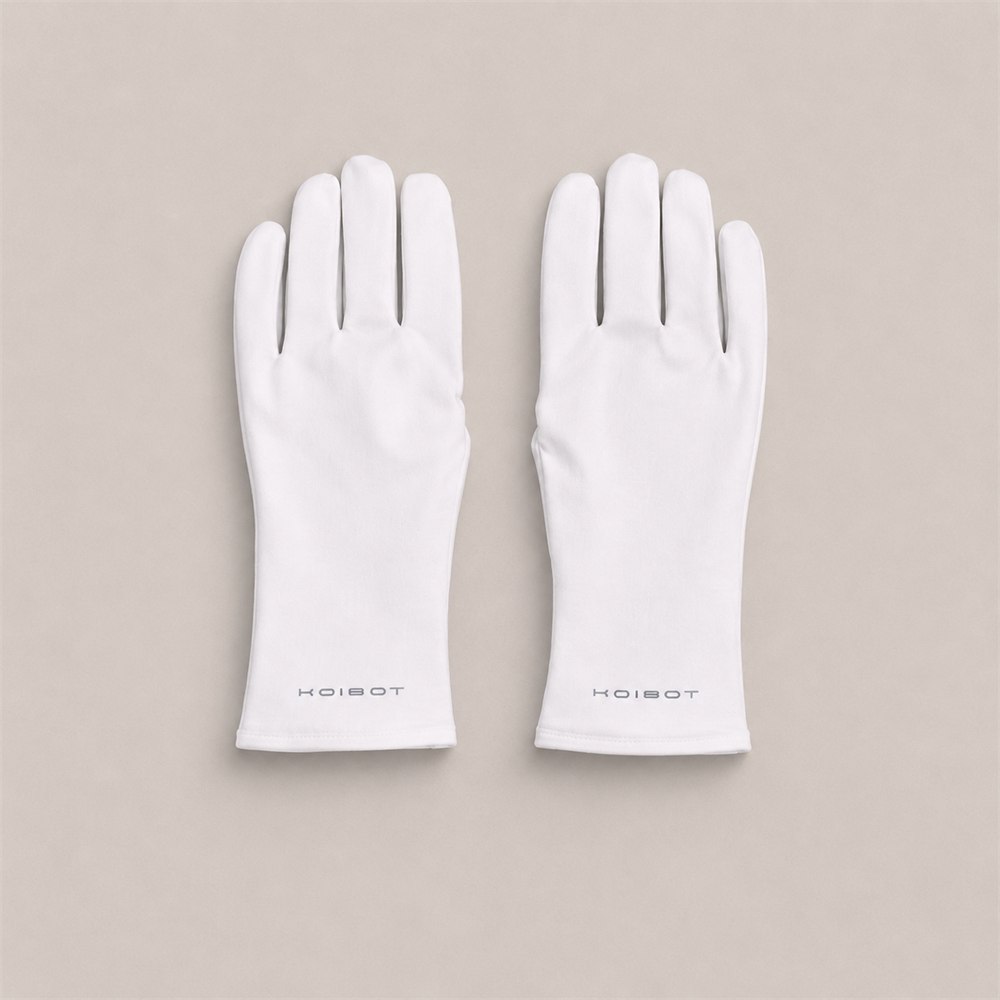 White gloves included with the KOIBOT ROLA One accessory kit