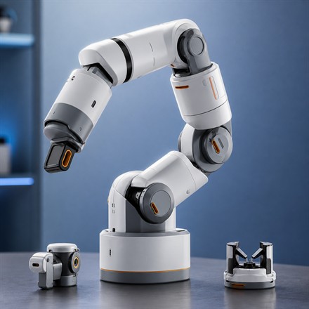 Generated square tile image of the Kynooe One modular AI robot arm