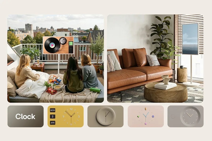 LG StanbyME 2 Max used as an ambient Mood Maker display