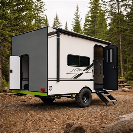 LIV E-Leaf OffRoad compact electric camper trailer