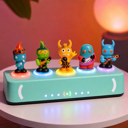 Loops Lab responsive music stage with collectible band figurines