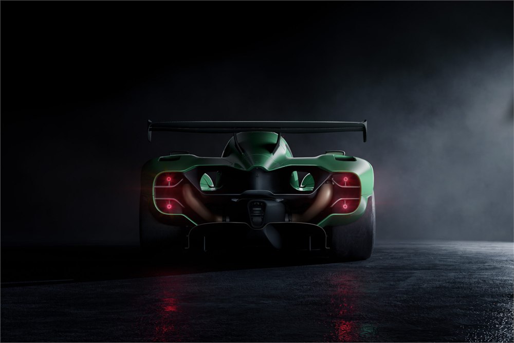 Rear view of the McMurtry Spéirling PURE fan car