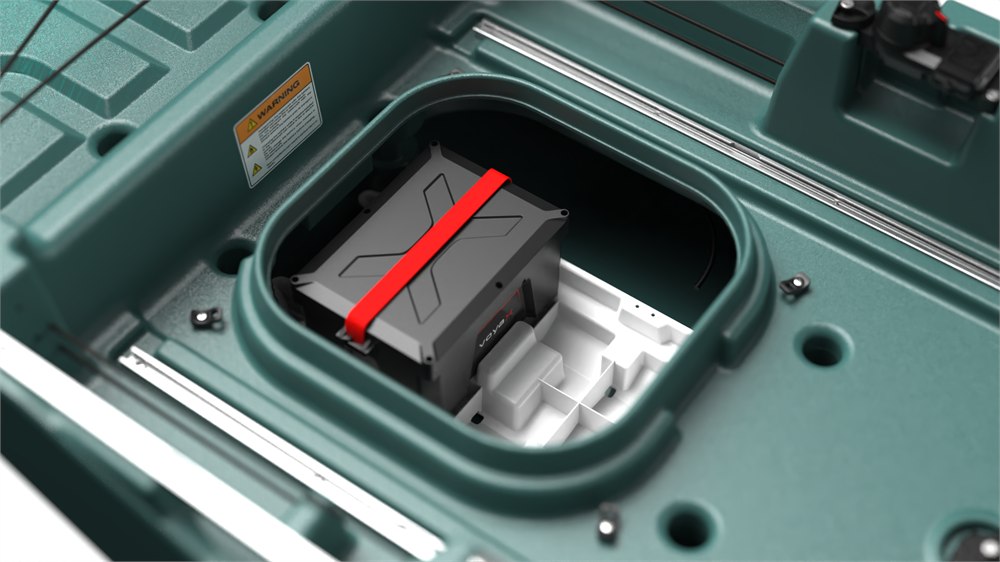VoyaX smart battery for the MOSSA electric kayak drive