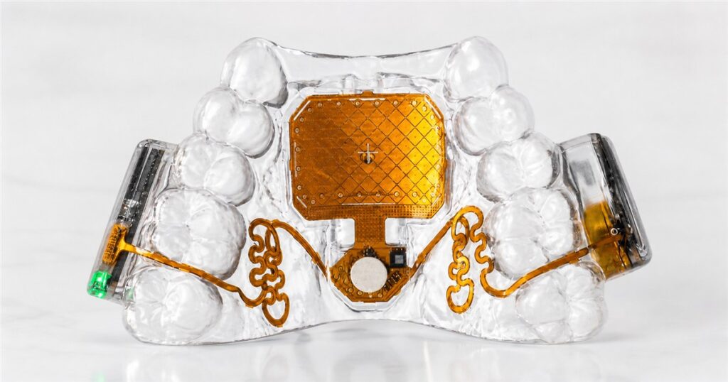 Generated product image of the Augmental MouthPad hands-free touchpad