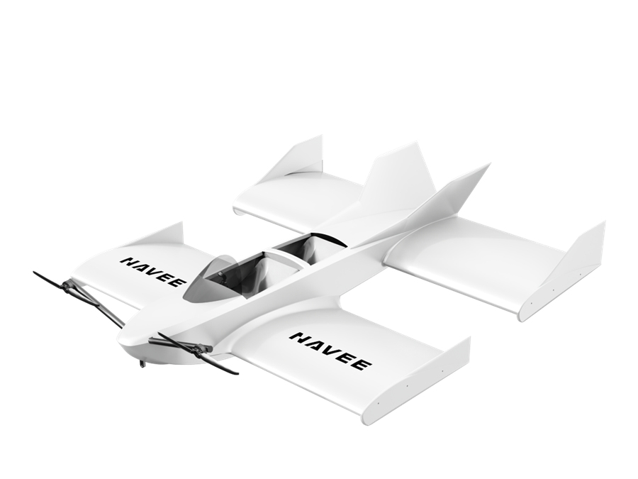 NAVEE WaveFly 5X showing broad wings and rear stabilizers