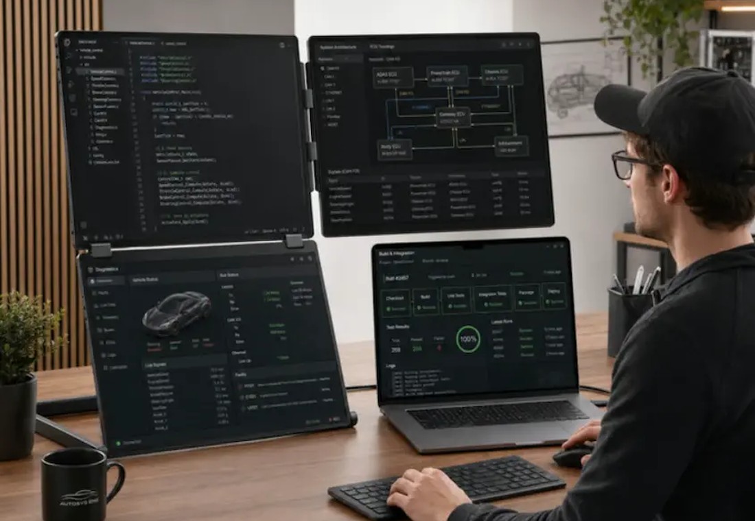 NexFold Fold7 portable inverted-L triple monitor image 5
