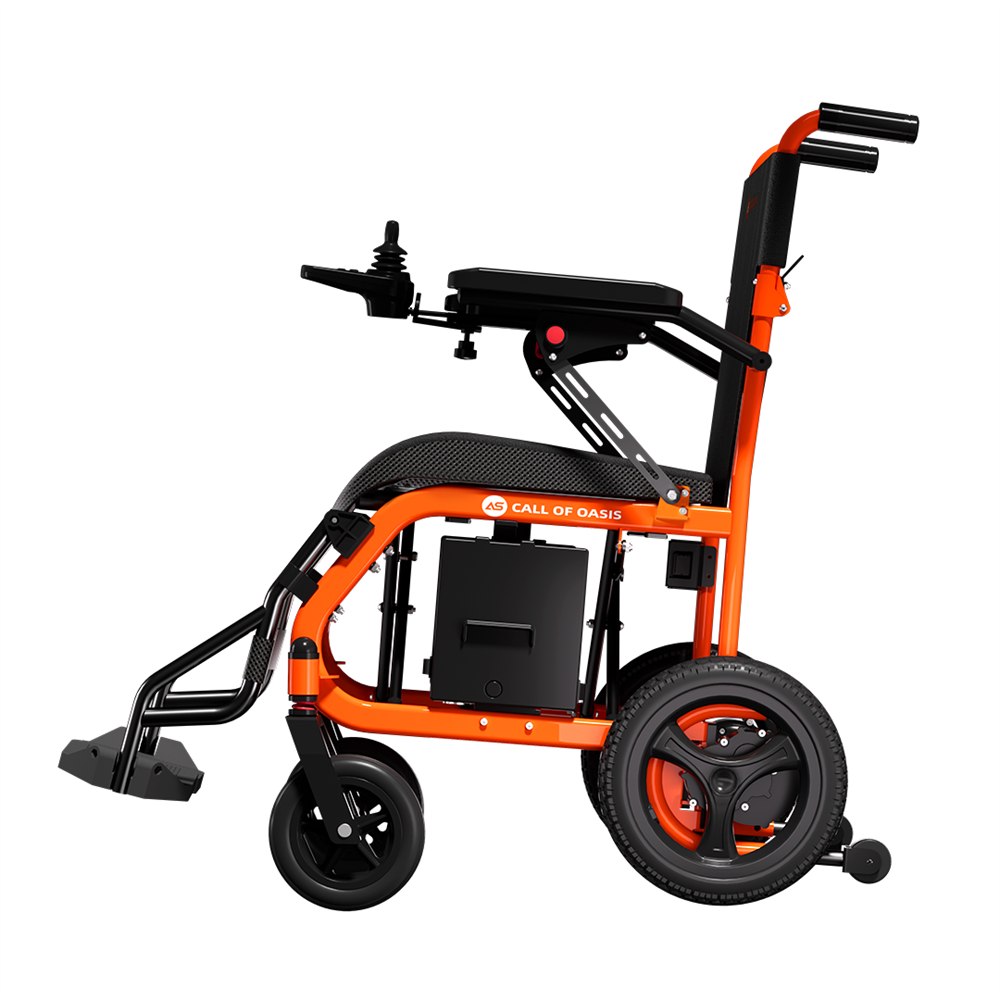 OAS Air Ultra electric wheelchair shown from an alternate gallery angle