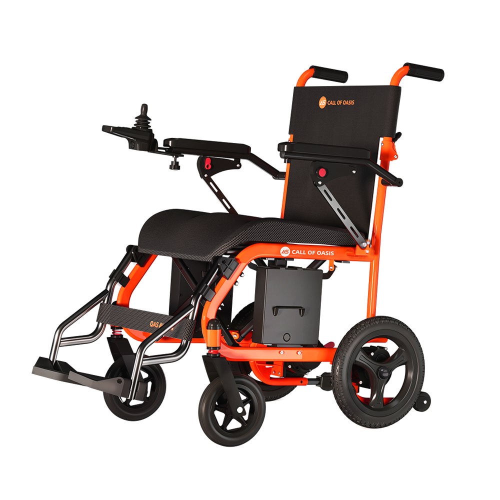 OAS Air Ultra wheelchair detail angle showing frame and seating