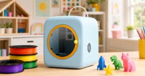 Generated editorial image of the ugee Funbox Kids 3D Printer