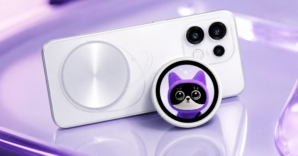 Generated no-text OPPO Bubble magnetic selfie preview badge featured image
