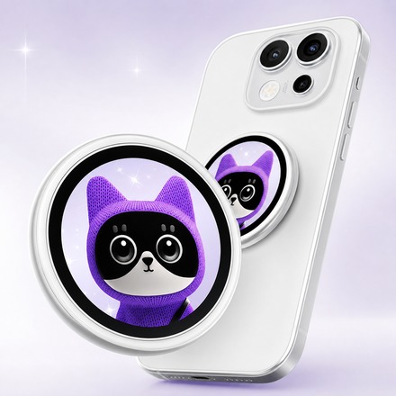 Generated no-text OPPO Bubble magnetic selfie preview badge tile image