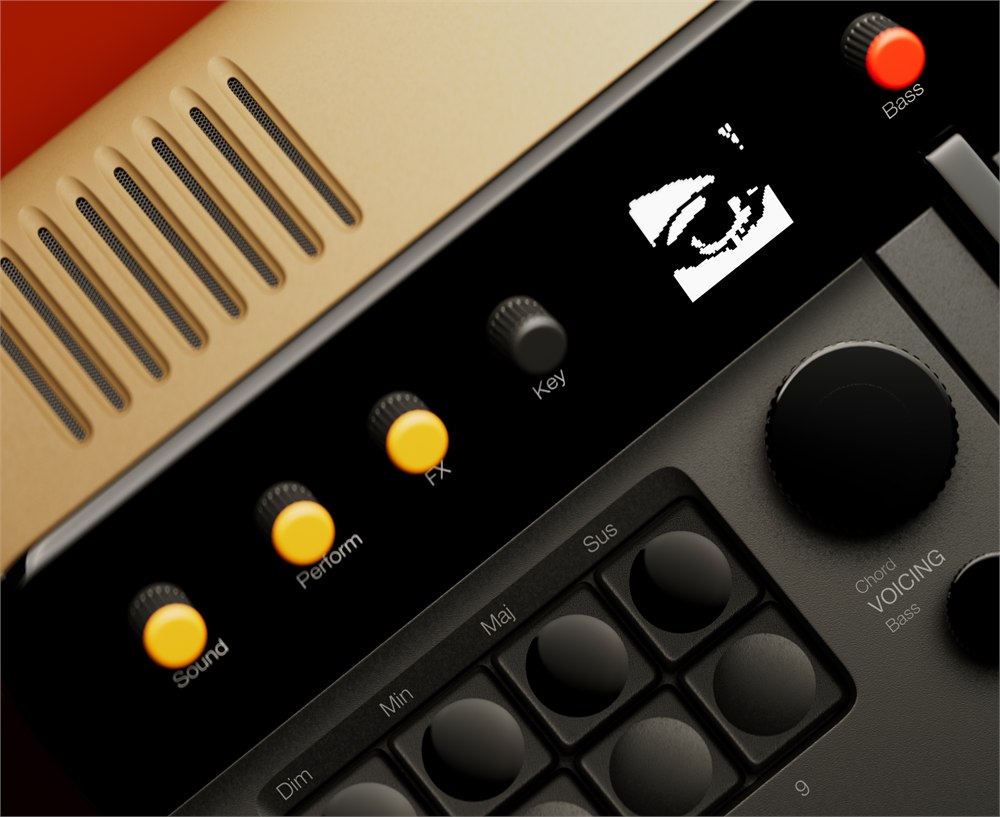Telepathic Instruments Orchid ORC-1 chord synthesizer closeup