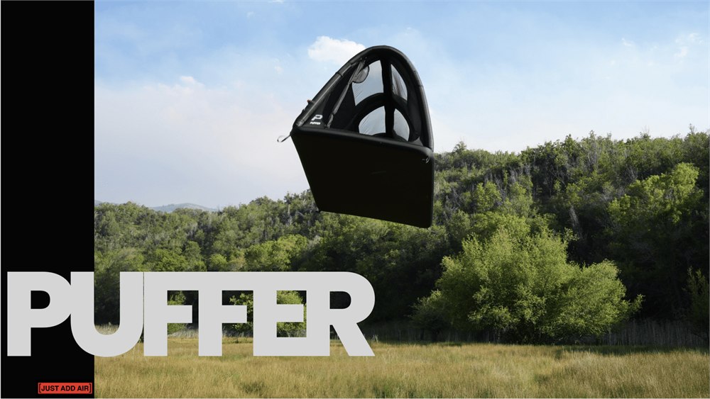 Puffer inflatable tent shown in an official hero image