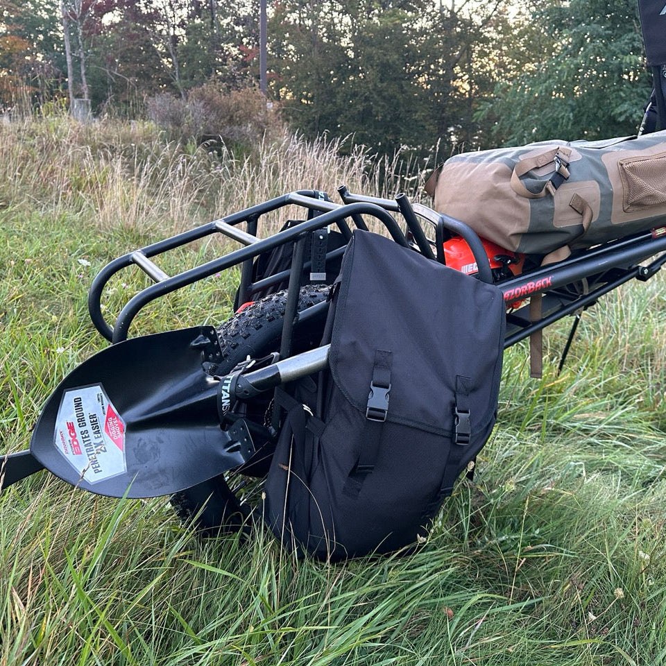 RuckTruck cargo frame and wearable harness shown from another angle