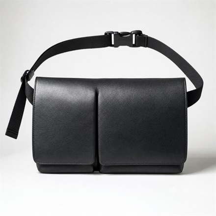 Secrecy CENTER BAG leather sling bag grid thumbnail