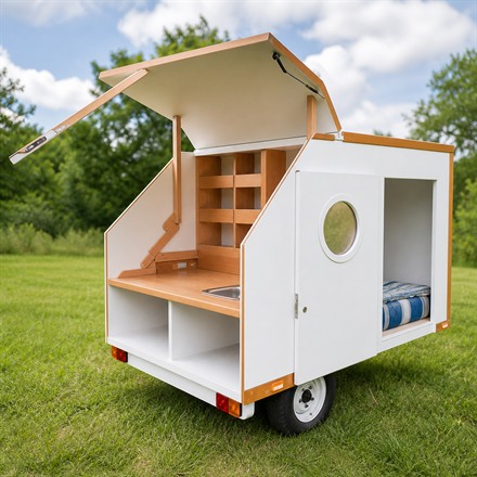 Generated square tile image of the Woodenwidget Slidabox expanding DIY caravan