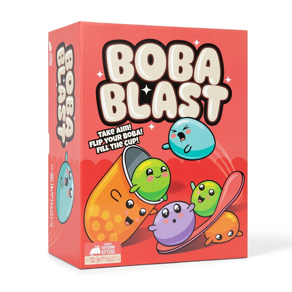 Exploding Kittens Boba Blast game box