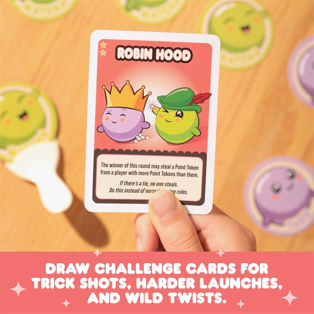 Boba Blast challenge card and spoon launcher pieces