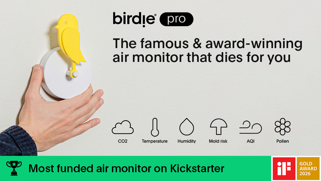 Birdie Pro Kickstarter sensor feature graphic