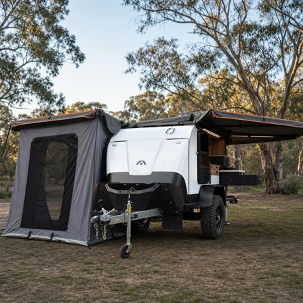 Stockman Rover dual-wing teardrop camper square product image