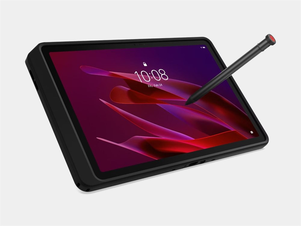 Lenovo ThinkTab X11 shown with removable battery panel