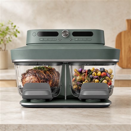 Ninja CRISPi DualZone glass air fryer grid thumbnail