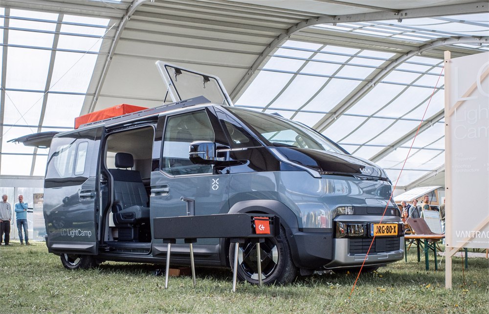 Vantrack LightCamp rear cargo rack and modular storage area
