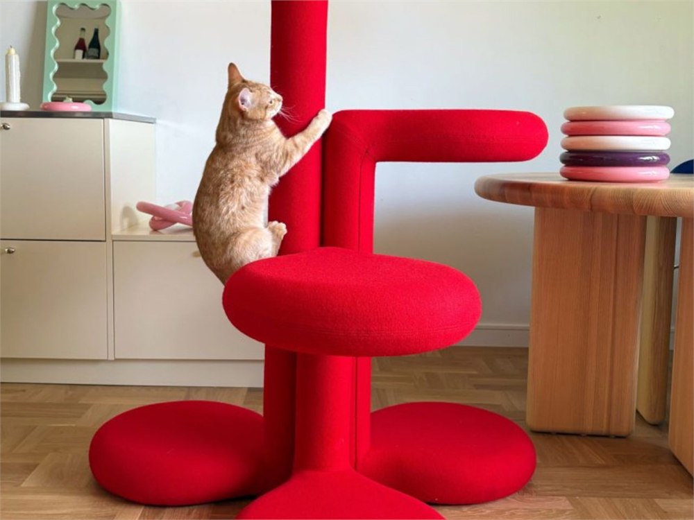 Gustaf Westman Chunky Cat Tree official product photo showing the sculptural pet furniture silhouette