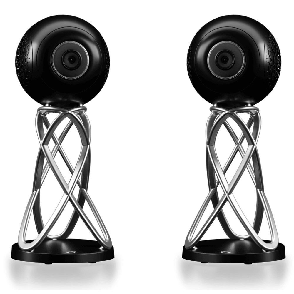 Cabasse LA SPHERE EVO black spherical active speaker on sculptural base