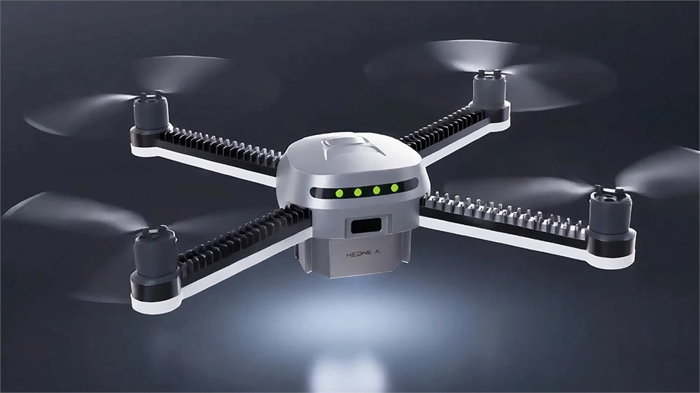 HEONE-X drone light showing its adjustable LED bars
