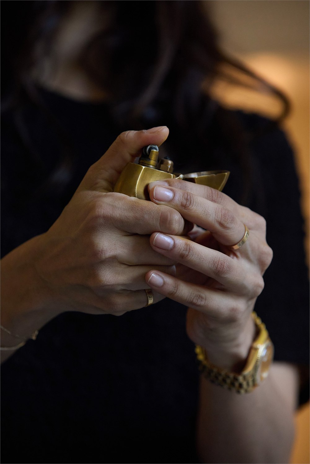 Dumae Kayla sculptural brass lighter product image 3