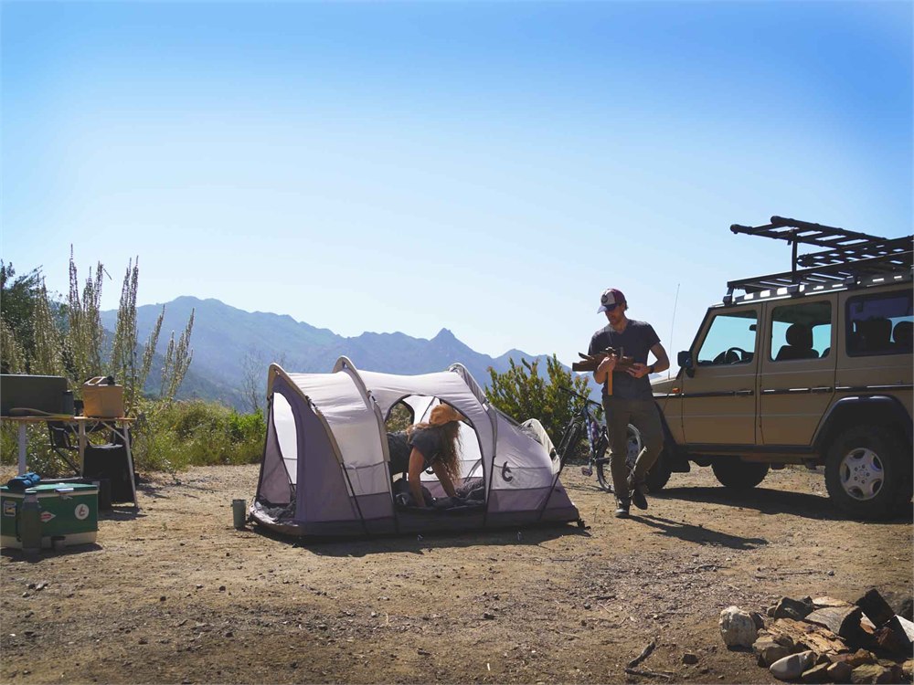 C6 Outdoor Rev Tent Gen 2 built-in mattress interior official product image