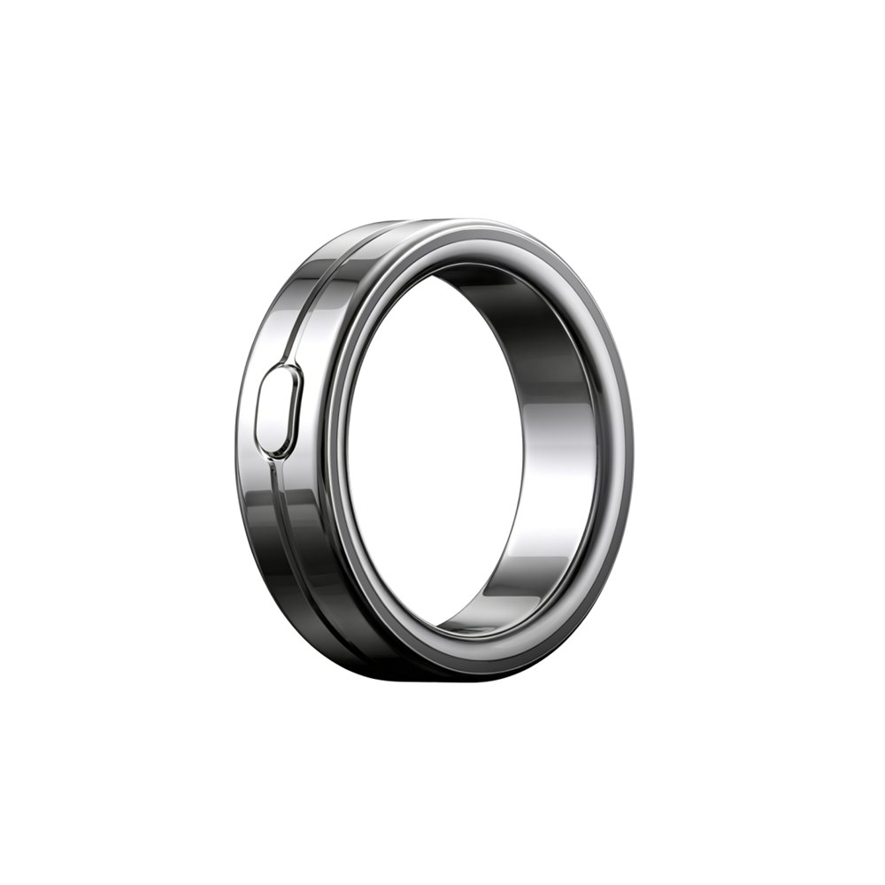 Silver Vocci Ring with side recording button