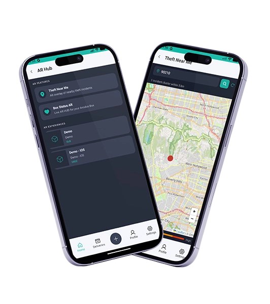 Arculus app theft tracker screen