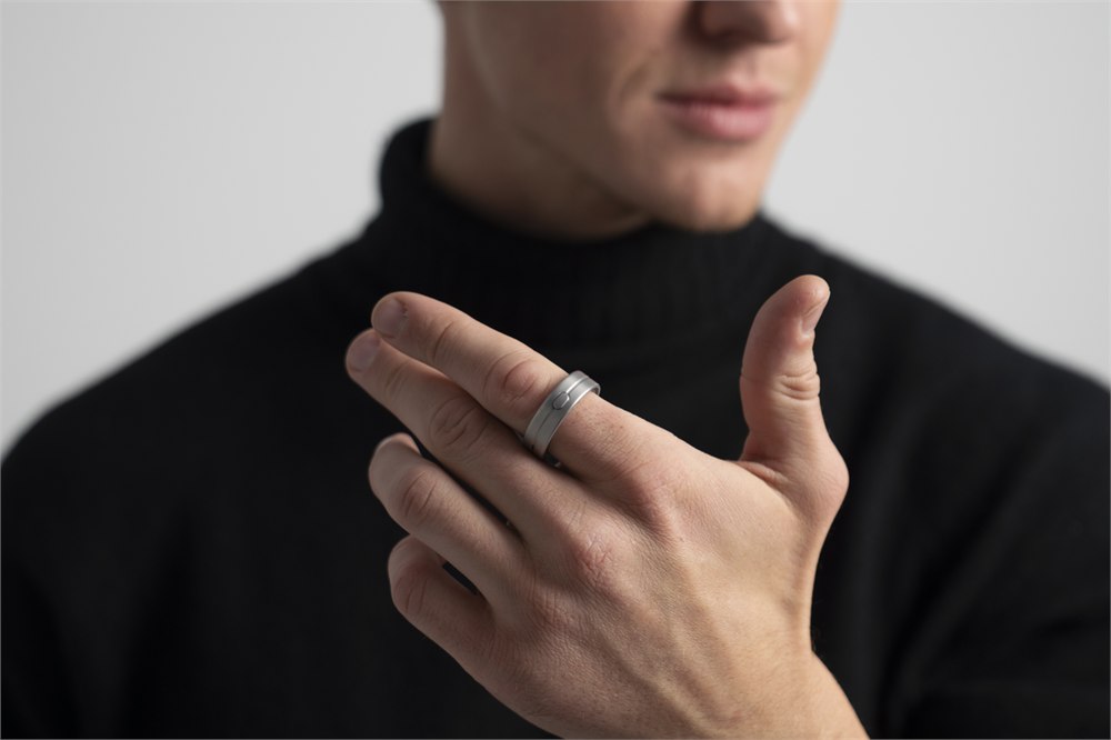 Vocci Ring worn on a hand