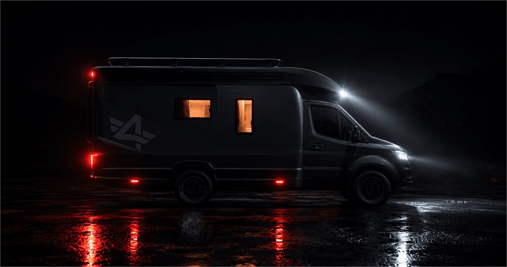 Atlantis Carbon 4x4 night side profile