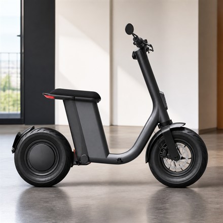 This Folding Electric Moped Rolls Indoors To Solve City Parking Anxiety